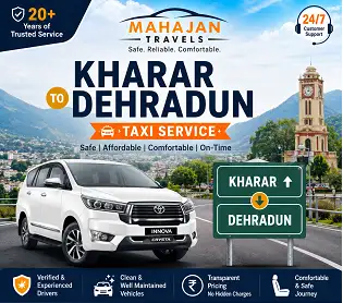 kharar to Dehradun taxi
