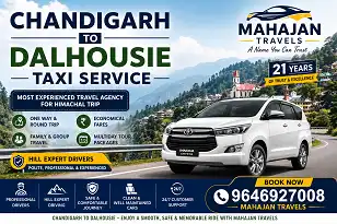 Chandigarh to Dalhousie taxi