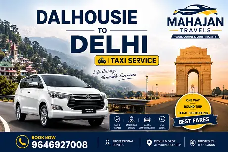 Dalhousie to Delhi taxi