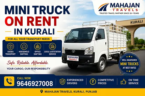Hire Mini Truck in Kurali