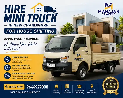 hire mini truck in New Chandigarh