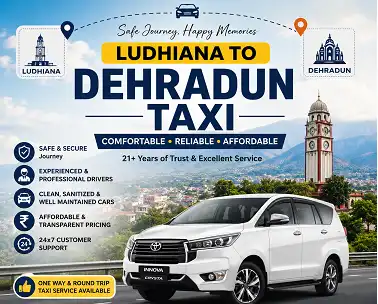 Ludhiana to Dehradun taxi