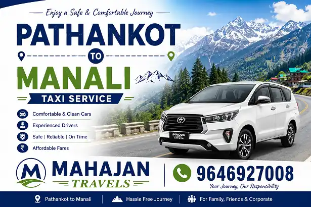 Pathankot to Manali taxi