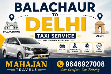Balachaur to Delhi taxi service