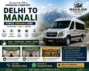 Delhi to Manali Urbania Hire