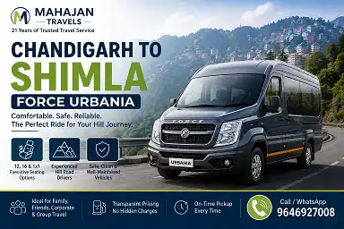 Chandigarh to Shimla Force Urbania