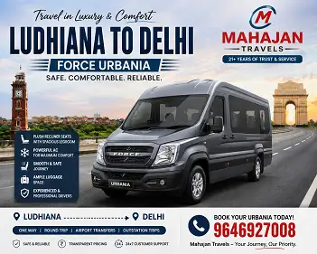 hire Ludhiana to Delhi Urbania