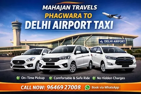 phagwara to delhi taxi