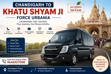 Chandigarh to Khatu Shyam force urbania